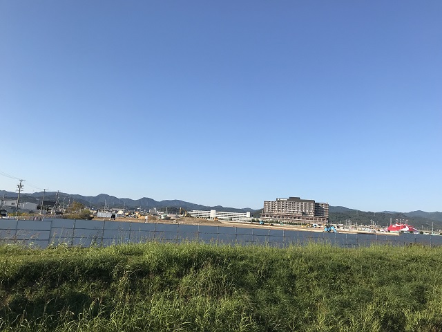 イオンモール豊川の着工工事風景